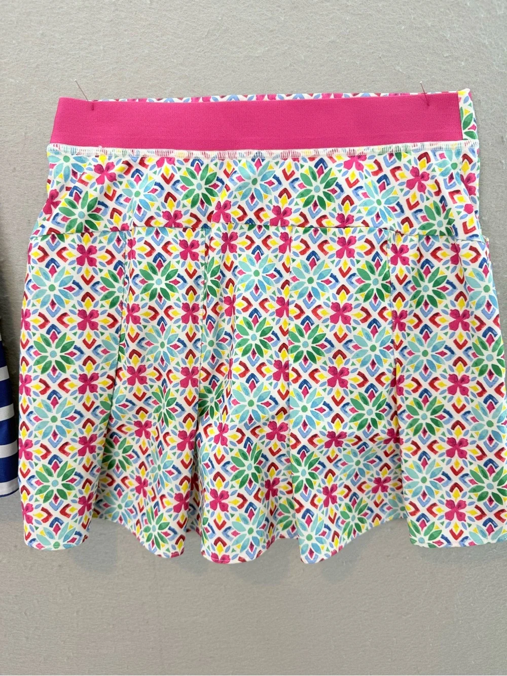 RLX Ralph Lauren Girls athletic set of 2 Skort printed floral & stripe size S /7